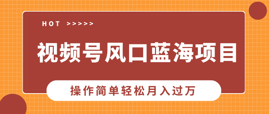 （13945期）视频号风口蓝海项目，中老年人的流量密码，操作简单轻松月入过万-梵摄网创