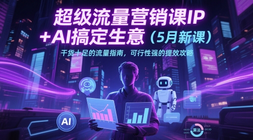 超级流量营销课IP+AI搞定生意（5月新课）干货十足的流量指南，可行性强的提效攻略-梵摄网创