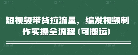 短视频带货拉流量，编发视频制作实操全流程(可搬运)-梵摄网创