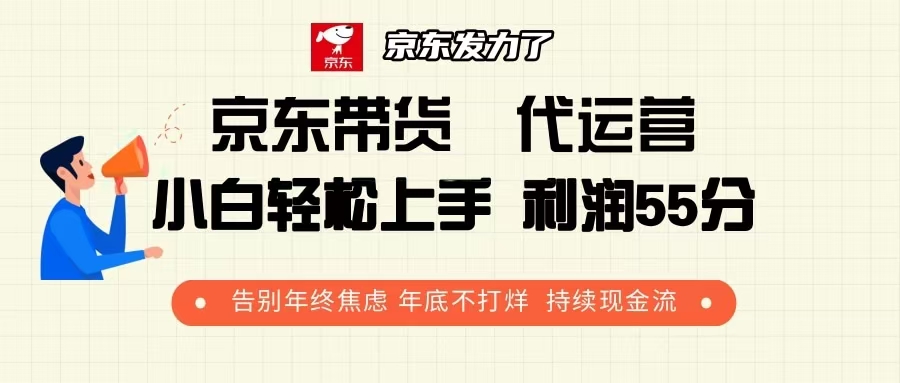 （13833期）京东带货 代运营 利润55分 告别年终焦虑 年底不打烊 持续现金流-梵摄网创