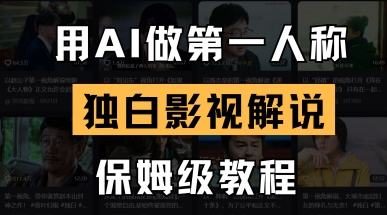 用AI做第一人称独白影视解说，手把手教学，保姆级教程-梵摄网创