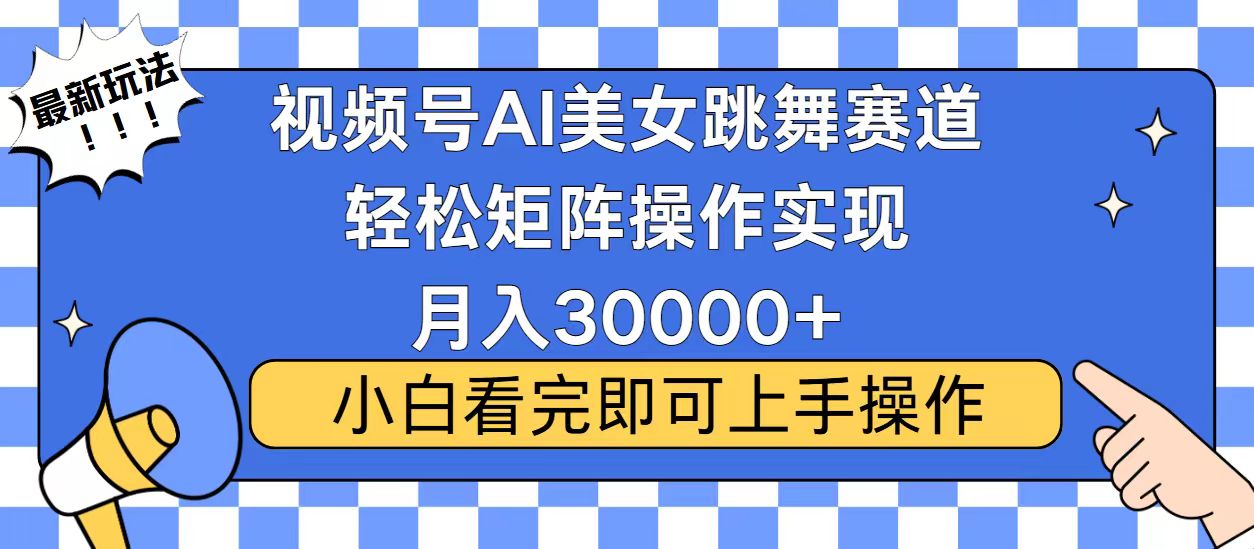 （13813期）视频号蓝海赛道玩法，当天起号，拉爆流量收益，小白也能轻松月入30000+-梵摄网创