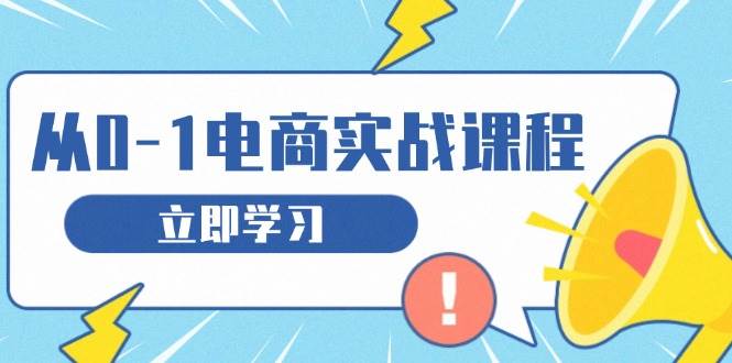 从零做电商实战课程，教你如何获取访客、选品布局，搭建基础运营团队-梵摄网创