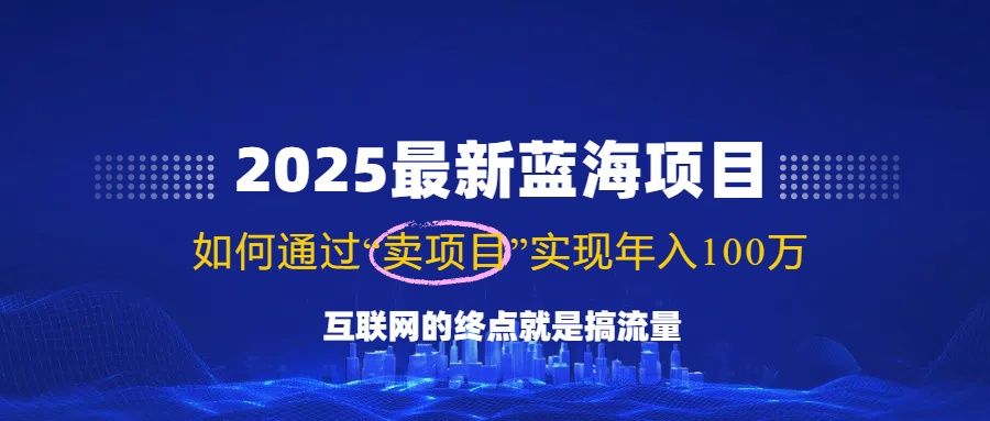 （14305期）2025最新蓝海项目，零门槛轻松复制，月入10万+，新手也能操作！-梵摄网创